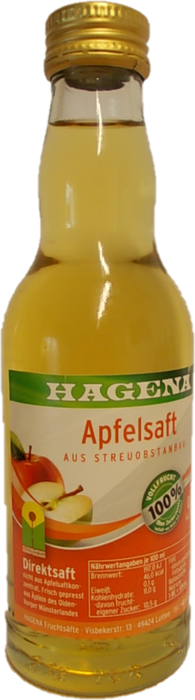 Hagena Apfelsaft Klar - 12 x 0,20 l