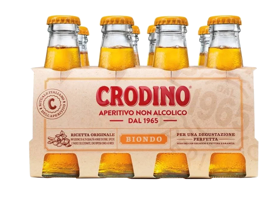 Crodino Bitter Aperitif Biondo - 8 x 0,098 l